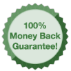 100 percent money back guarentee badge